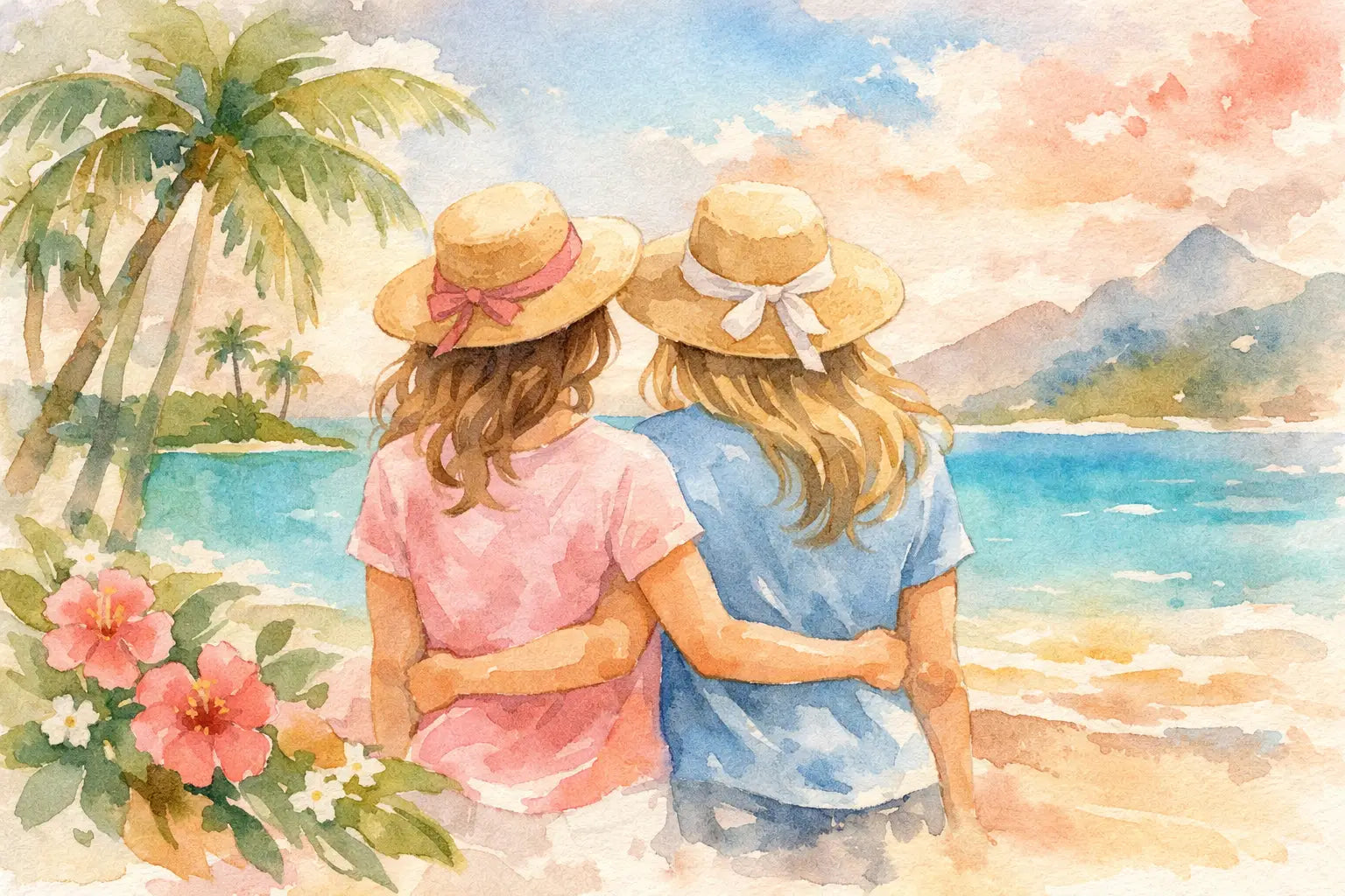 Matching Vacation Tees for Women That Feel Cute