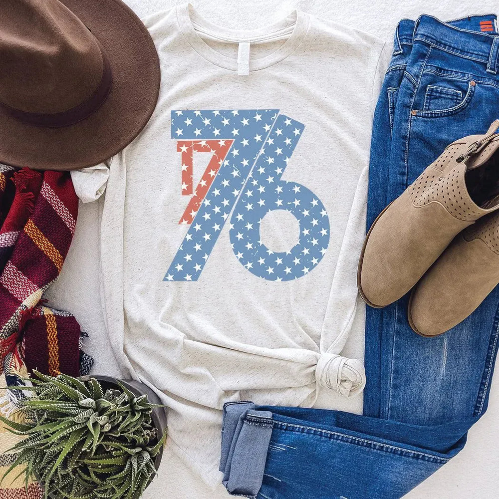 Rockledge Designs LLC Shirts & Tops 1776 Patriotic Tee – Retro American Independence T-Shirt - WE300 1776 Patriotic Tee – Retro American Independence T-Shirt - WE300
