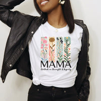 Rockledge Designs LLC Shirts & Tops Mama Clothed in Strength & Dignity Floral Tee – Inspirational Christian Mom Graphic T-Shirt - MD900 Mama Clothed in Strength & Dignity Floral Tee – Inspirational Christian Mom Graphic T-Shirt - MD900