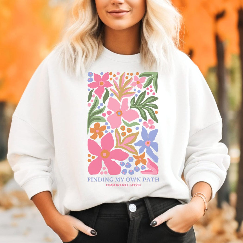 Finding My Own Path Floral Tee – Inspirational Growing Love Shirt - SP417