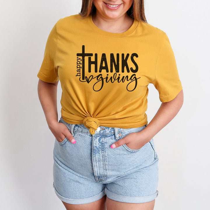 Happy Thanksgiving Graphic T-Shirt - FA307