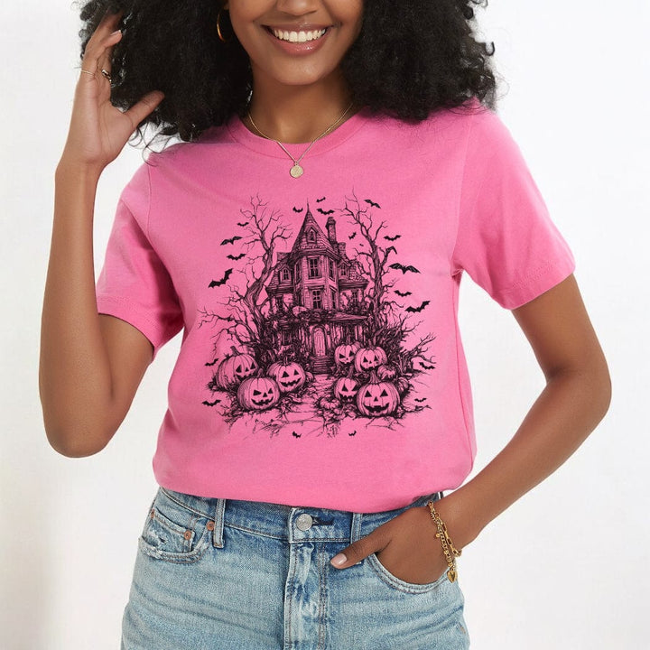 Haunted House Halloween Graphic T-Shirt - HA401