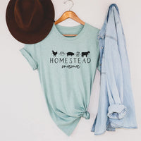 Homestead Mama Tee – Farm Life Graphic T-Shirt for Homesteading Moms - ML204