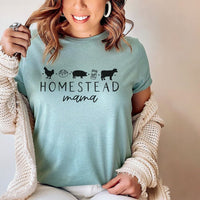 Homestead Mama Tee – Farm Life Graphic T-Shirt for Homesteading Moms - ML204