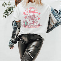 Howdy Valentine Tee – Western Cupid Cowgirl Graphic T-Shirt – VD302
