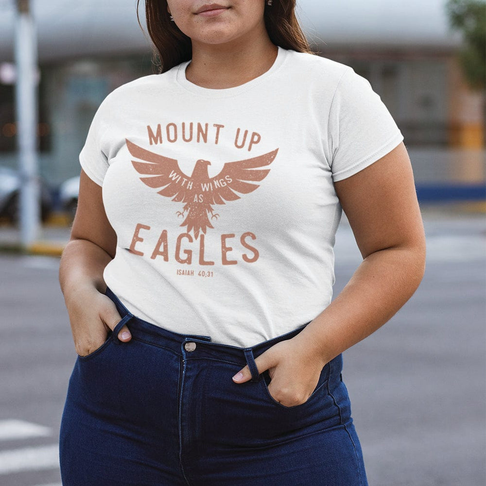Mount Up With Wings as Eagles Christian Graphic T-Shirt – Isaiah 40:31 - IN146