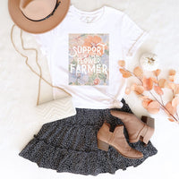 Rockledge Designs LLC Shirts & Tops Support Your Local Flower Farmer Graphic Tee – Cottagecore Garden Lover T-Shirt  - SP900 Support Your Local Flower Farmer Graphic Tee – Cottagecore Garden Lover T-Shirt  - SP900