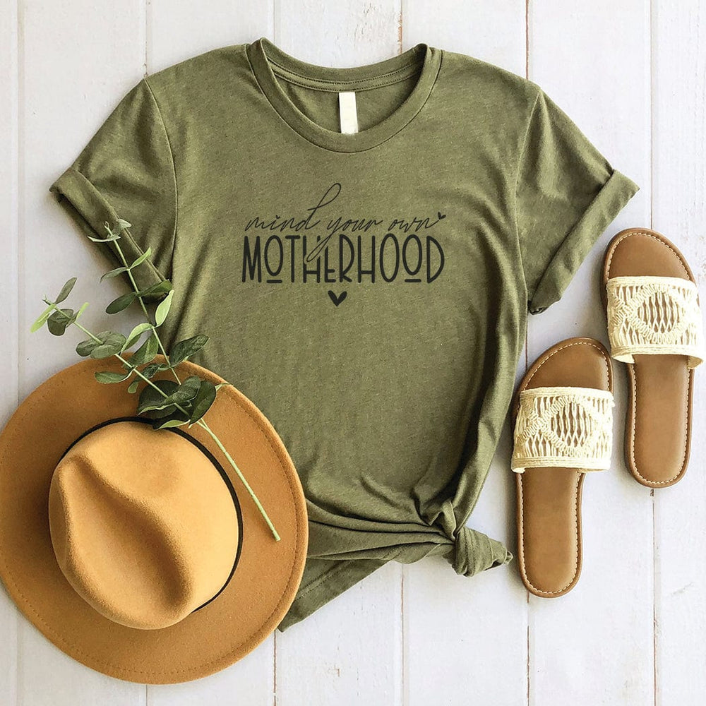 Mind Your Own Motherhood Tee – Minimalist Mom Life T-Shirt - ML301