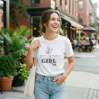 Rockledge Designs LLC Shirts & Tops You Grow Girl Floral Graphic Tee – Inspirational Botanical T-Shirt - NA120 You Grow Girl Floral Graphic Tee – Inspirational Botanical T-Shirt - NA120