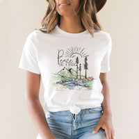 Peace Like a River Tee – Christian Nature Illustration T-Shirt - SE108