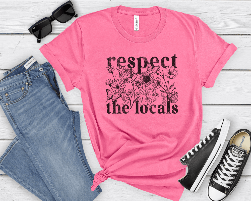 Respect the Locals Tee – Wildflower Nature Conservation Graphic T-Shirt - SE103