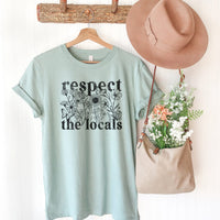 Respect the Locals Tee – Wildflower Nature Conservation Graphic T-Shirt - SE103