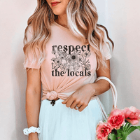 Respect the Locals Tee – Wildflower Nature Conservation Graphic T-Shirt - SE103