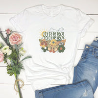 Green Queen Retro Eco Graphic Tee – Nature Lover Butterfly T-Shirt - SP132