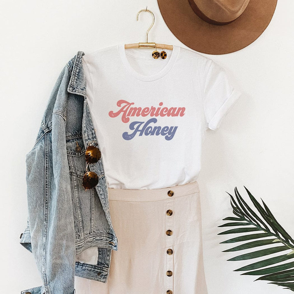 American Honey Retro Patriotic Graphic T-Shirt - TY149
