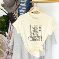 Can’t Be Tamed Cowgirl Tee – Western Ace of Spades Graphic T-Shirt - WE158
