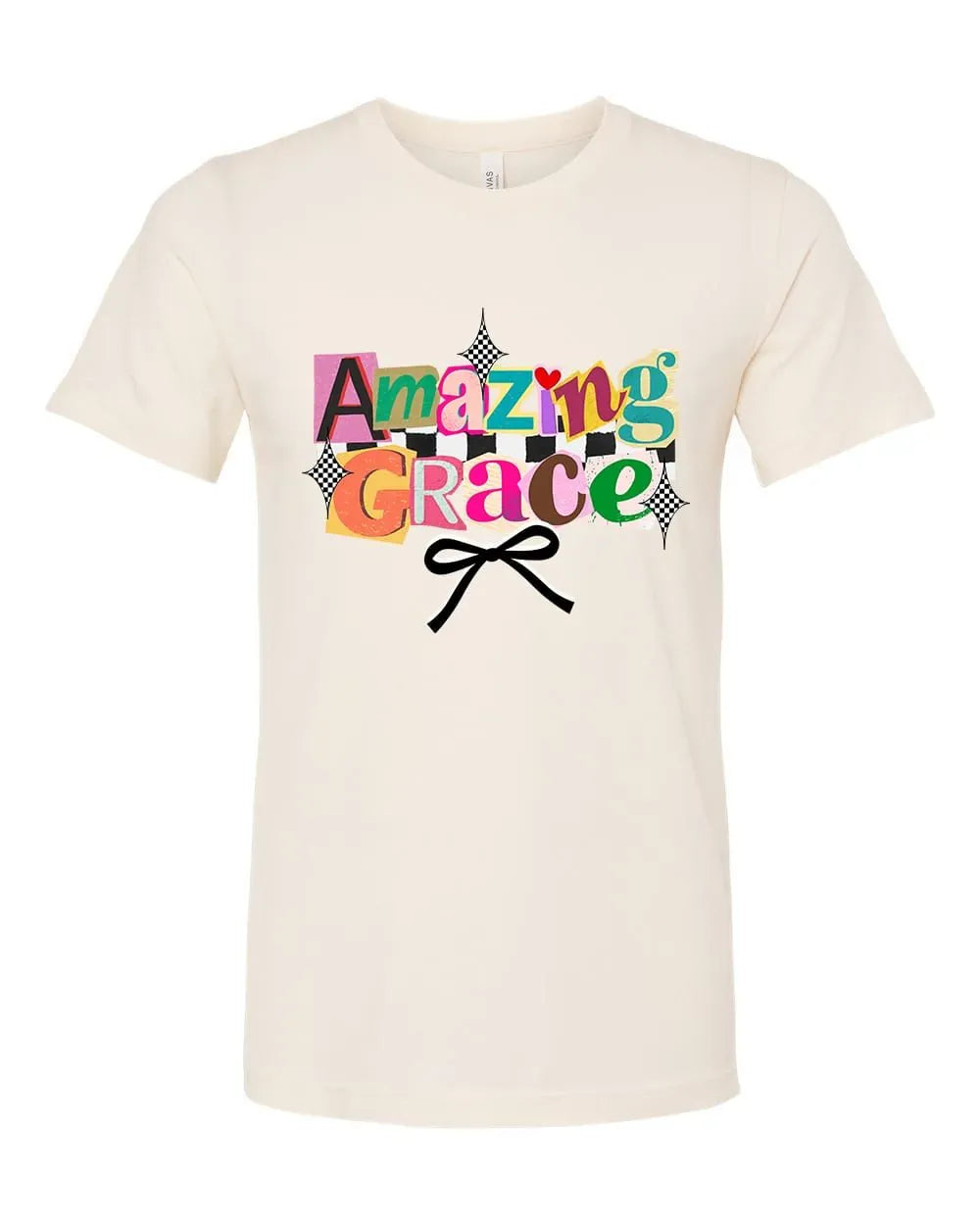 Rockledge Designs LLC Shirts & Tops Amazing Grace Graphic Tee: Colorful Christian Shirt for Women - SU402 Amazing Grace Graphic Tee: Colorful Christian Shirt for Women - SU402