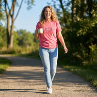 Rockledge Designs LLC Shirts & Tops Coffee in My Hand Christ in My Heart Shirt: Minimal Christian Tee - SU409 Coffee in My Hand Christ in My Heart Shirt: Minimal Christian Tee - SU409