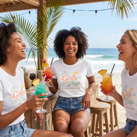 Rockledge Designs LLC Shirts & Tops Custom Coastal Girls Trip Shirt: Matching Beach Vacation Tee for Women - CU200 Custom Coastal Girls Trip Shirt: Matching Beach Vacation Tee for Women - CU200