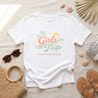 Rockledge Designs LLC Shirts & Tops Custom Coastal Girls Trip Shirt: Matching Beach Vacation Tee for Women - CU200 Custom Coastal Girls Trip Shirt: Matching Beach Vacation Tee for Women - CU200