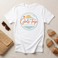 Rockledge Designs LLC Shirts & Tops Custom Coastal Girls Trip Shirt: Matching Beach Vacation Tee for Women - CU201 Custom Coastal Girls Trip Shirt: Matching Beach Vacation Tee for Women - CU201