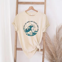 Rockledge Designs LLC Shirts & Tops Even the Wind and Waves Obey Him Tee – Christian Faith Wave Graphic T-Shirt - SE110 Even the Wind and Waves Obey Him Tee – Christian Faith Wave Graphic T-Shirt - SE110