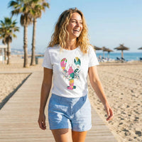 Floral Lobster Graphic Tee – Coastal Boho Lobster Shirt – Colorful Beach T-Shirt - SE116 Rockledge Designs LLC