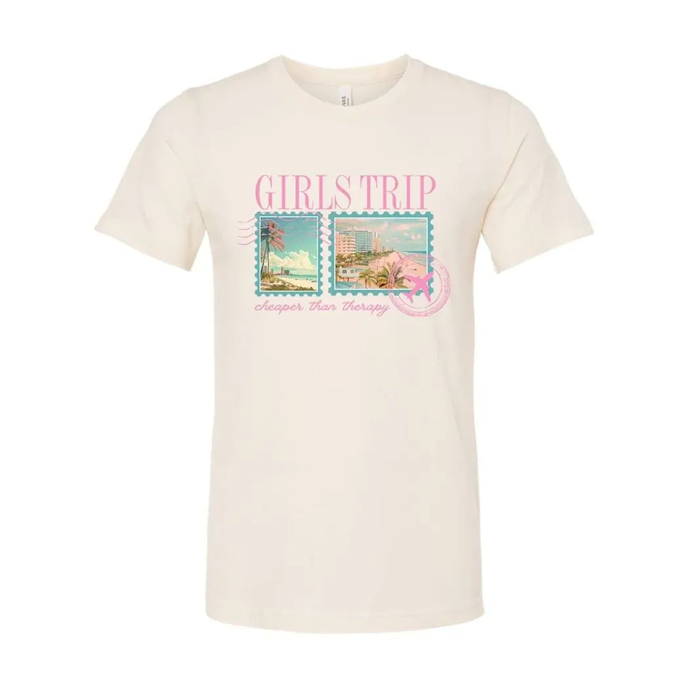 Rockledge Designs LLC Shirts & Tops Girls Trip Beach Shirt: Aesthetic Vacation Tee for Women - SU413 Girls Trip Beach Shirt: Aesthetic Vacation Tee for Women - SU413