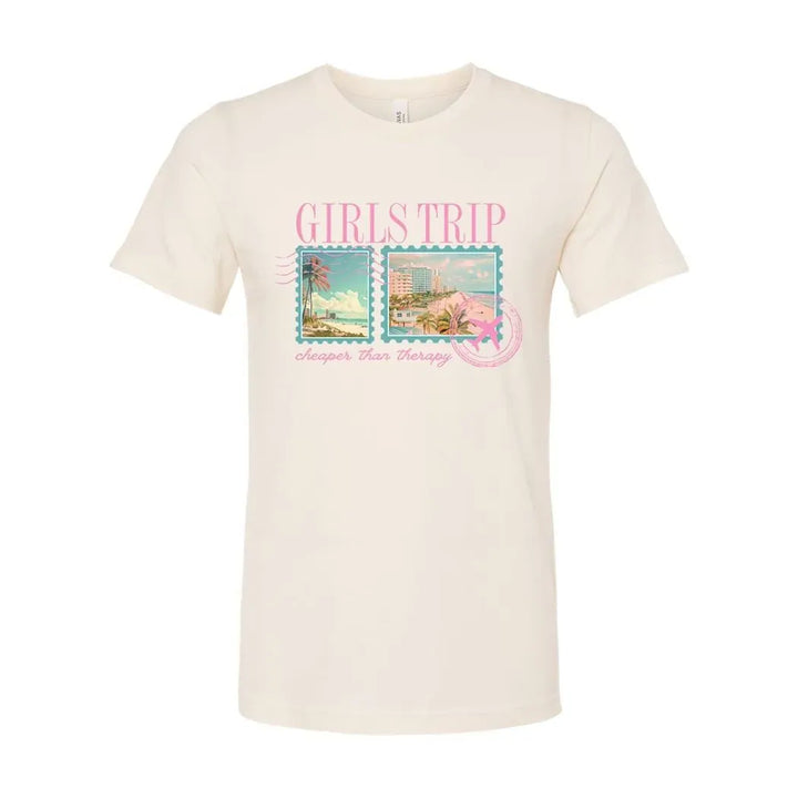 Rockledge Designs LLC Shirts & Tops Girls Trip Beach Shirt: Aesthetic Vacation Tee for Women - SU413 Girls Trip Beach Shirt: Aesthetic Vacation Tee for Women - SU413