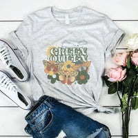 Rockledge Designs LLC Shirts & Tops Green Queen Retro Eco Graphic Tee – Nature Lover Butterfly T-Shirt - SP132 Green Queen Retro Eco Graphic Tee – Nature Lover Butterfly T-Shirt - SP132