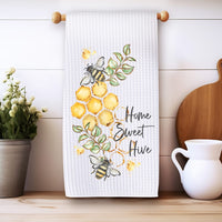 Home Sweet Hive Kitchen Towel: Honey Bee Farmhouse Decor Gift Rockledge Designs LLC