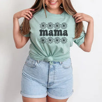Rockledge Designs LLC Shirts & Tops Mama Daisy Tee – Retro Floral Mama T-Shirt for Moms - ML300 Mama Daisy Tee – Retro Floral Mama T-Shirt for Moms - ML300