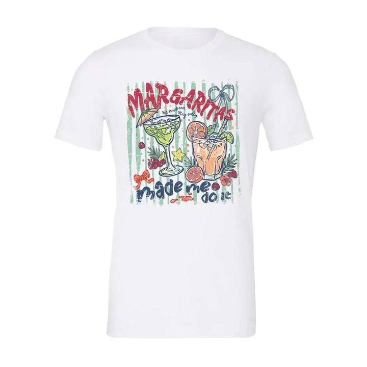 Rockledge Designs LLC Shirts & Tops Margaritas Made Me Do It Shirt: Funny Girls Trip Tee - SU416 Margaritas Made Me Do It Shirt: Funny Girls Trip Tee - SU416