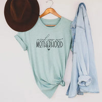 Rockledge Designs LLC Shirts & Tops Mind Your Own Motherhood Tee – Minimalist Mom Life T-Shirt - ML301 Mind Your Own Motherhood Tee – Minimalist Mom Life T-Shirt - ML301