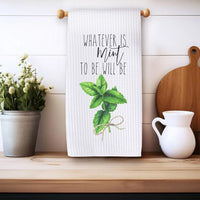 Rockledge Designs LLC Kitchen Decor Mint to Be Kitchen Hand Towel | Microfiber Waffle Weave Dish Towel Mint to Be Kitchen Hand Towel | Microfiber Waffle Weave Dish Towel