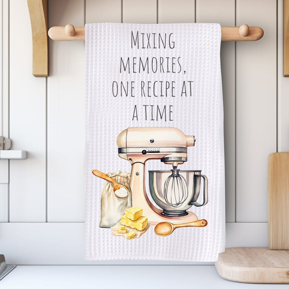 Mixing Memories Kitchen Towel: Stand Mixer Gift for Bakers Rockledge Designs LLC