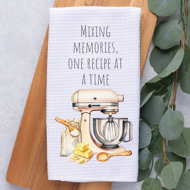 Mixing Memories Kitchen Towel: Stand Mixer Gift for Bakers Rockledge Designs LLC