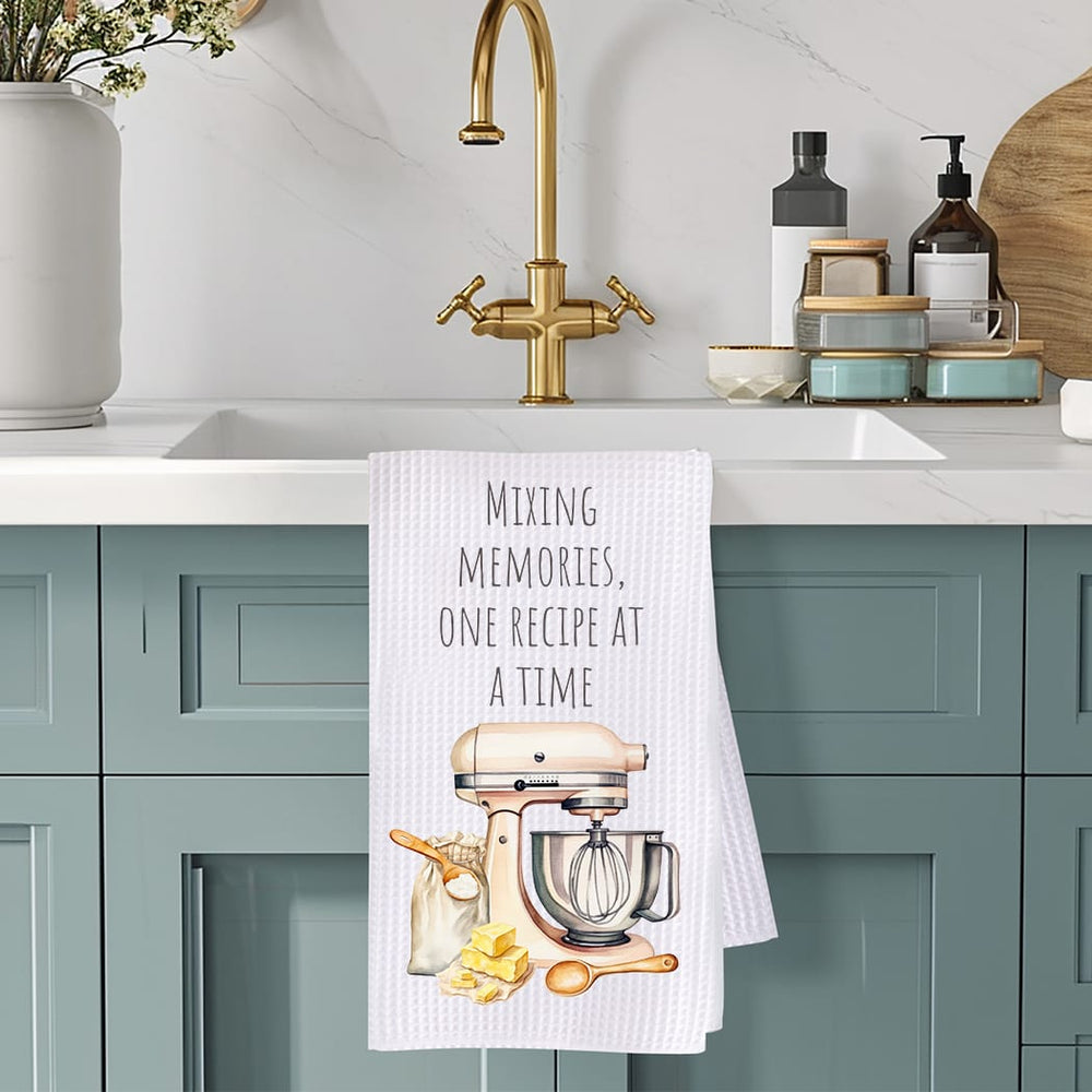Mixing Memories Kitchen Towel: Stand Mixer Gift for Bakers Rockledge Designs LLC