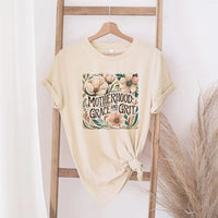 Rockledge Designs LLC Shirts & Tops Motherhood: Grace and Grit Floral Western Tee – Inspirational Mom T-Shirt - MD901 Motherhood: Grace and Grit Floral Western Tee – Inspirational Mom T-Shirt - MD901