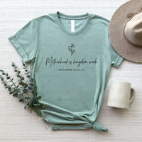Rockledge Designs LLC Shirts & Tops Motherhood is Kingdom Work Tee – Proverbs 31 Christian Mom Shirt – Faith-Based Minimalist T-Shirt - MD902 Motherhood is Kingdom Work Tee – Proverbs 31 Christian Mom Shirt – Faith-Based Minimalist T-Shirt - MD902