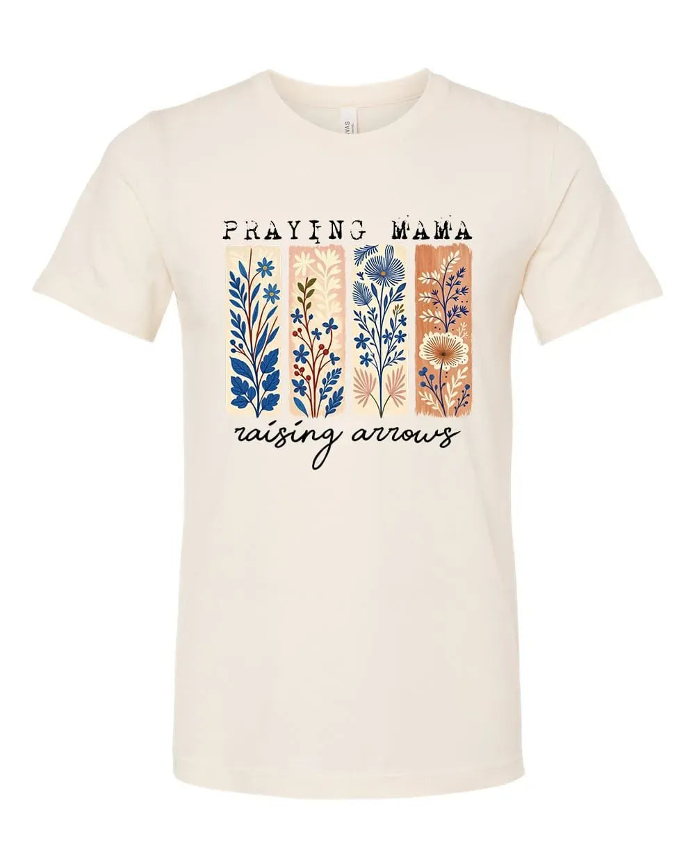 Rockledge Designs LLC Shirts & Tops Praying Mama Raising Arrows Shirt: Floral Christian Mom Tee - SU418 Praying Mama Raising Arrows Shirt: Floral Christian Mom Tee - SU418