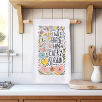 Rockledge Designs LLC Kitchen Decor Psalm 146 2 Every Season Floral Christian Kitchen Hand Towel | Waffle Weave Microfiber Dish Towel Psalm 146 2 Every Season Floral Christian Kitchen Hand Towel | Waffle Weave Microfiber Dish Towel