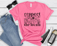 Rockledge Designs LLC Shirts & Tops Respect the Locals Tee – Wildflower Nature Conservation Graphic T-Shirt - SE103 Respect the Locals Tee – Wildflower Nature Conservation Graphic T-Shirt - SE103