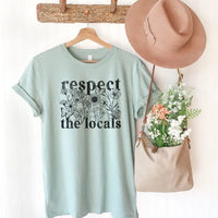Rockledge Designs LLC Shirts & Tops Respect the Locals Tee – Wildflower Nature Conservation Graphic T-Shirt - SE103 Respect the Locals Tee – Wildflower Nature Conservation Graphic T-Shirt - SE103