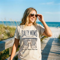 Rockledge Designs LLC Shirts & Tops Salty Moms Beach Club Tee – Funny Coastal Mom Shirt – Summer Beach Graphic T-Shirt - SE122 Salty Moms Beach Club Tee – Funny Coastal Mom Shirt – Summer Beach Graphic T-Shirt - SE122