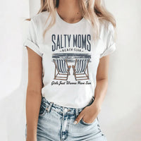 Rockledge Designs LLC Shirts & Tops Salty Moms Beach Club Tee – Funny Coastal Mom Shirt – Summer Beach Graphic T-Shirt - SE122 Salty Moms Beach Club Tee – Funny Coastal Mom Shirt – Summer Beach Graphic T-Shirt - SE122