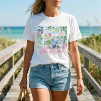 Rockledge Designs LLC Shirts & Tops Salty Soul Coastal Graphic Tee – Colorful Beach Town Shirt – Tropical Summer T-Shirt - SE123 Salty Soul Coastal Graphic Tee – Colorful Beach Town Shirt – Tropical Summer T-Shirt - SE123