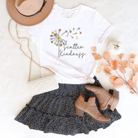 Rockledge Designs LLC Shirts & Tops Scatter Kindness Floral Graphic Tee – Inspirational Wildflower T-Shirt  - SP420 Scatter Kindness Floral Graphic Tee – Inspirational Wildflower T-Shirt  - SP420