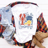 Rockledge Designs LLC Shirts & Tops Tis the Seasoning Tee – Crawfish Boil Graphic Shirt – Funny Southern Summer T-Shirt - SE128 Tis the Seasoning Tee – Crawfish Boil Graphic Shirt – Funny Southern Summer T-Shirt - SE128