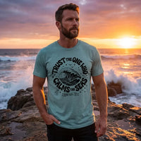 Rockledge Designs LLC Shirts & Tops Trust God Calms the Seas Shirt: Coastal Christian Tee for Women - SU405 Trust God Calms the Seas Shirt: Coastal Christian Tee for Women - SU405